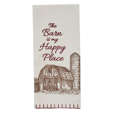 Barn Happy Place Dishtowels - Set of 6 Park Designs - The Fox Decor